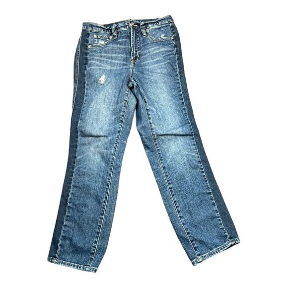 J.Crew J. Crew Vintage Straight Womens Jeans 27 Cropped Distressed - Picture 1 of 8